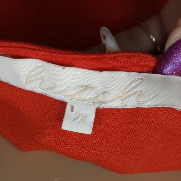 Bow Back Tomato Red Dress - Picture 5 of 5